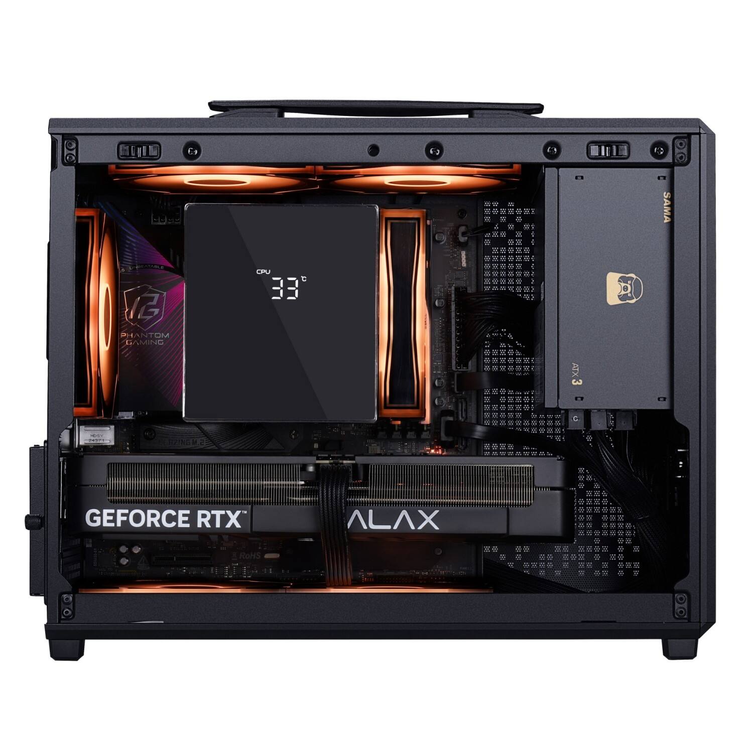 H1851 Pro Portable MATX PC Case with Handle | Cases
