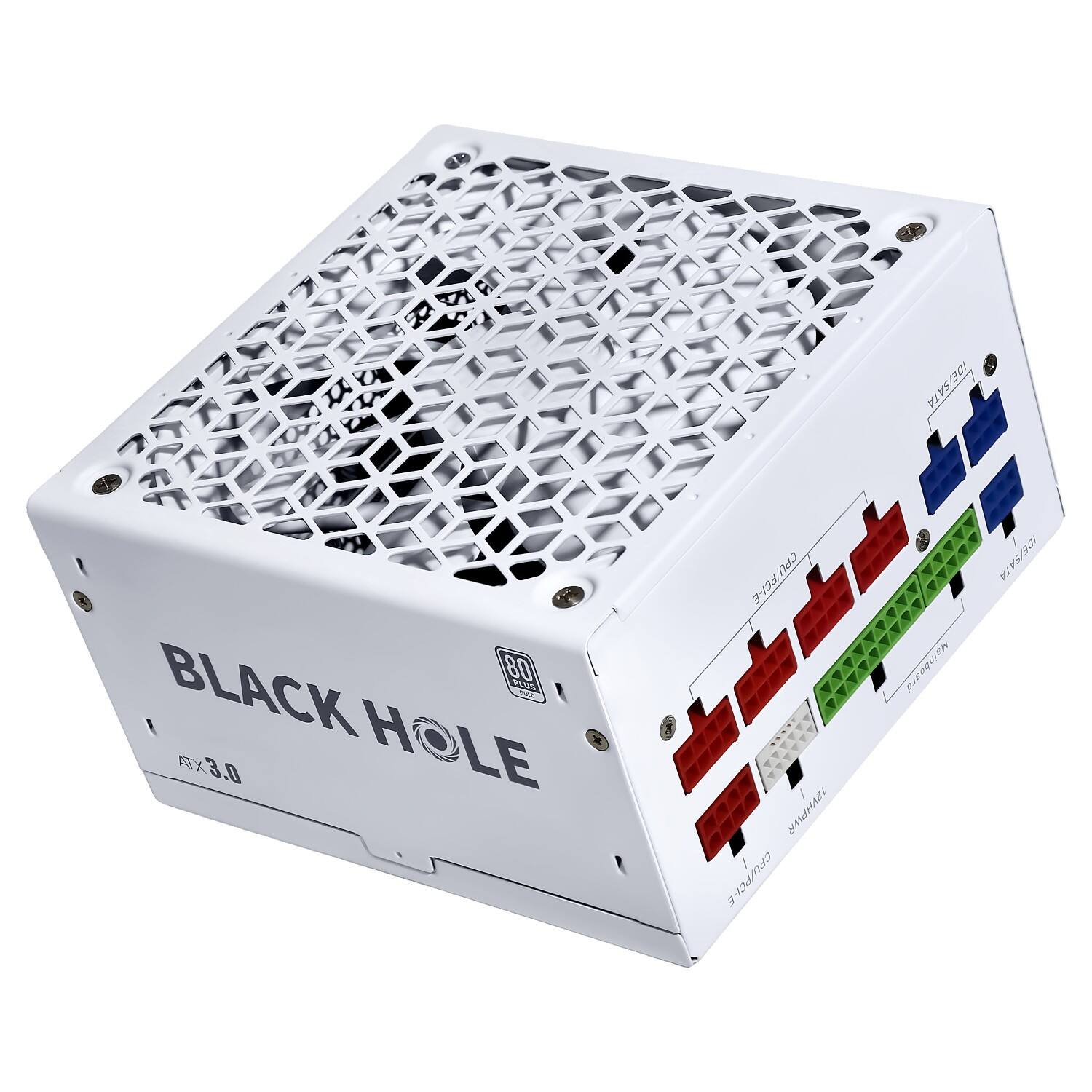 Black Hole 80 PLUS Gold PC Power Supply (White Color)