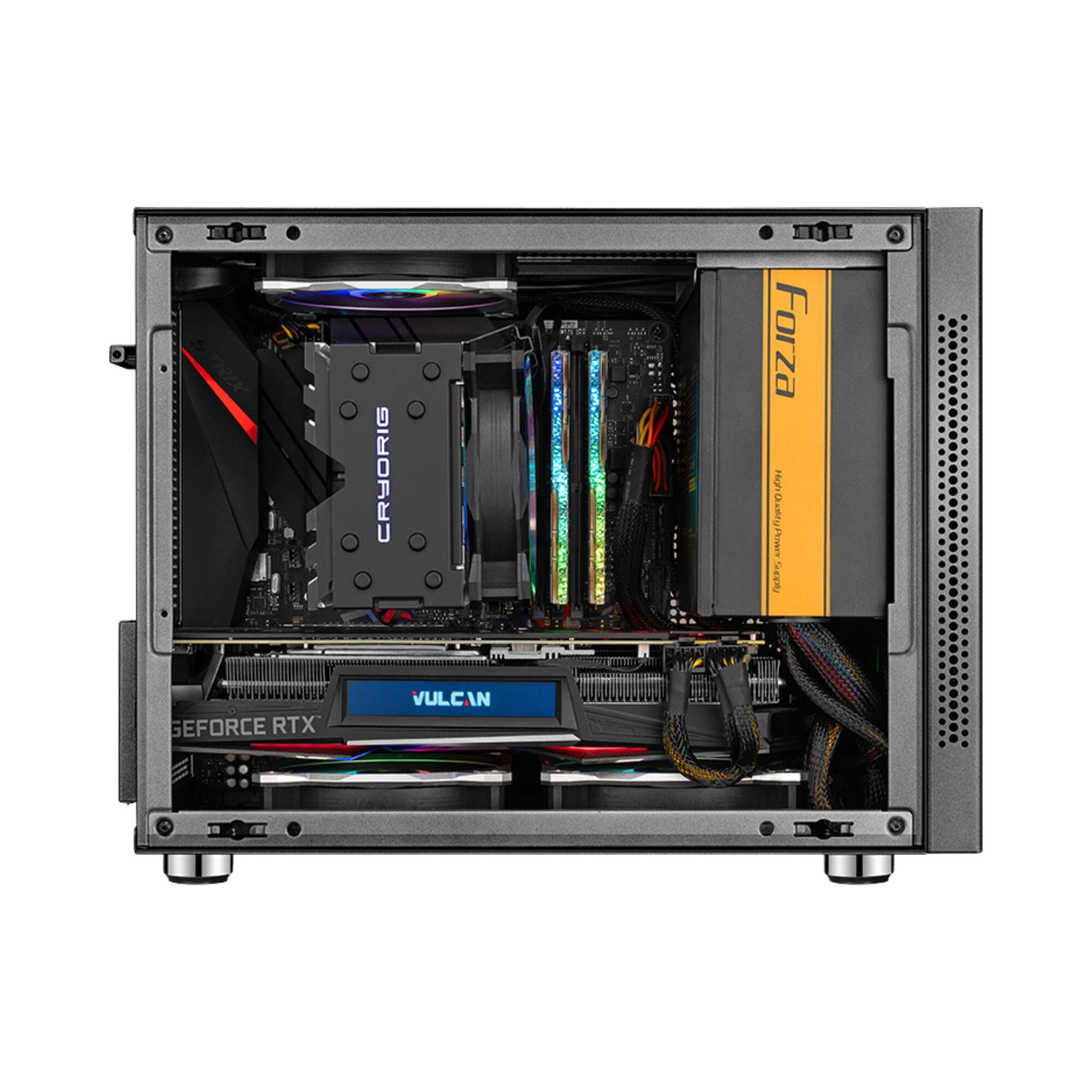 Gabinete IM01 Compacto Micro ATX para PC, compatível com fontes de ...