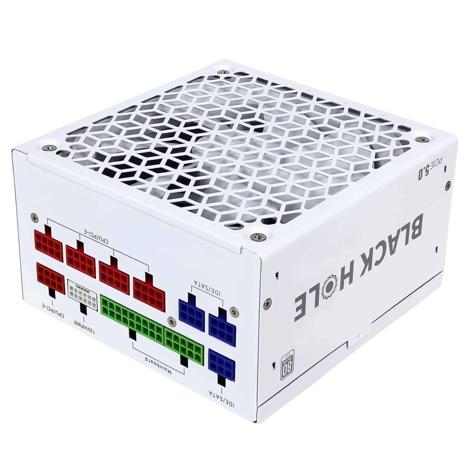 Black Hole 80 PLUS Gold PC Power Supply (White Color)