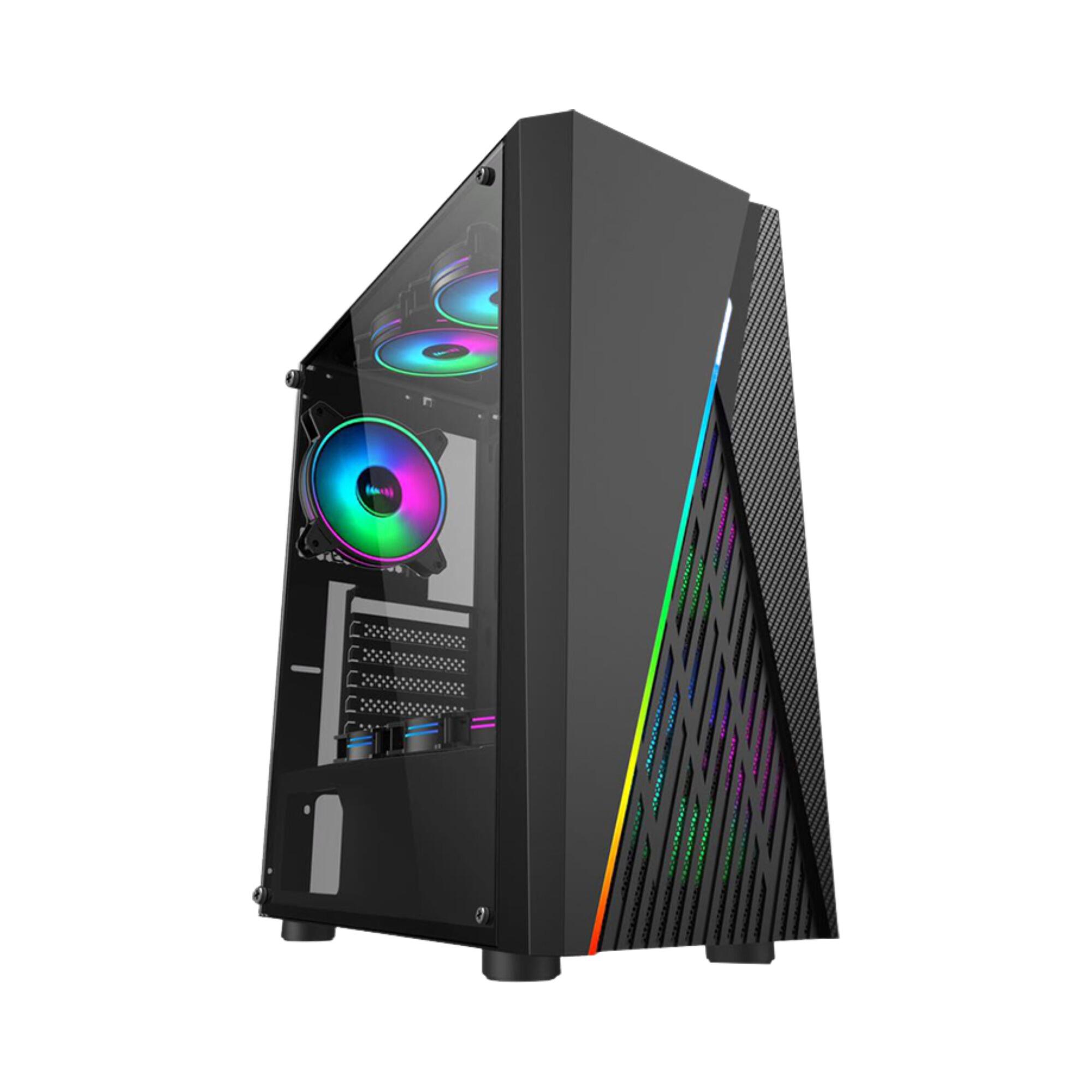 339 ATX Mid-Tower Gaming PC Case with RGB Light Strip