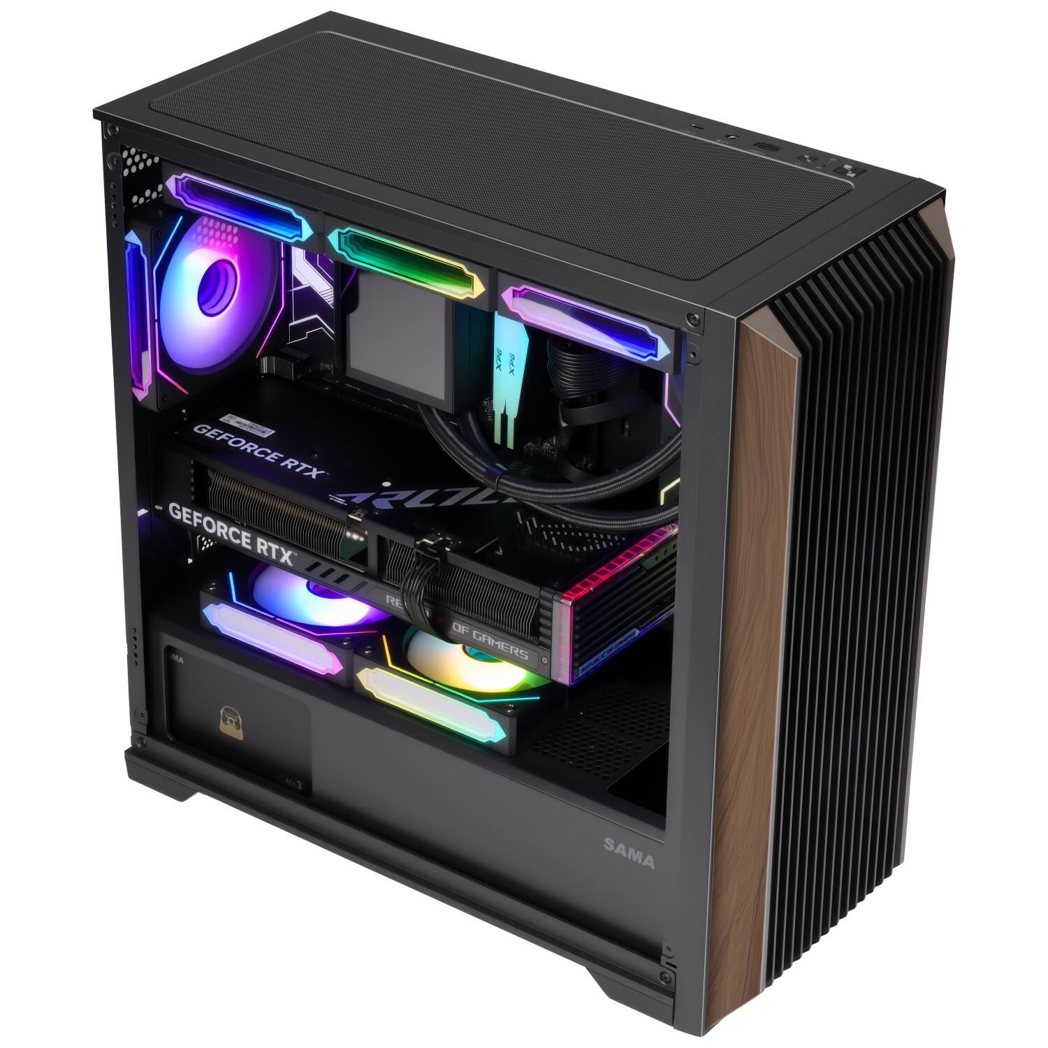 TA360M MATX PC Case with Wooden Strips | Cases