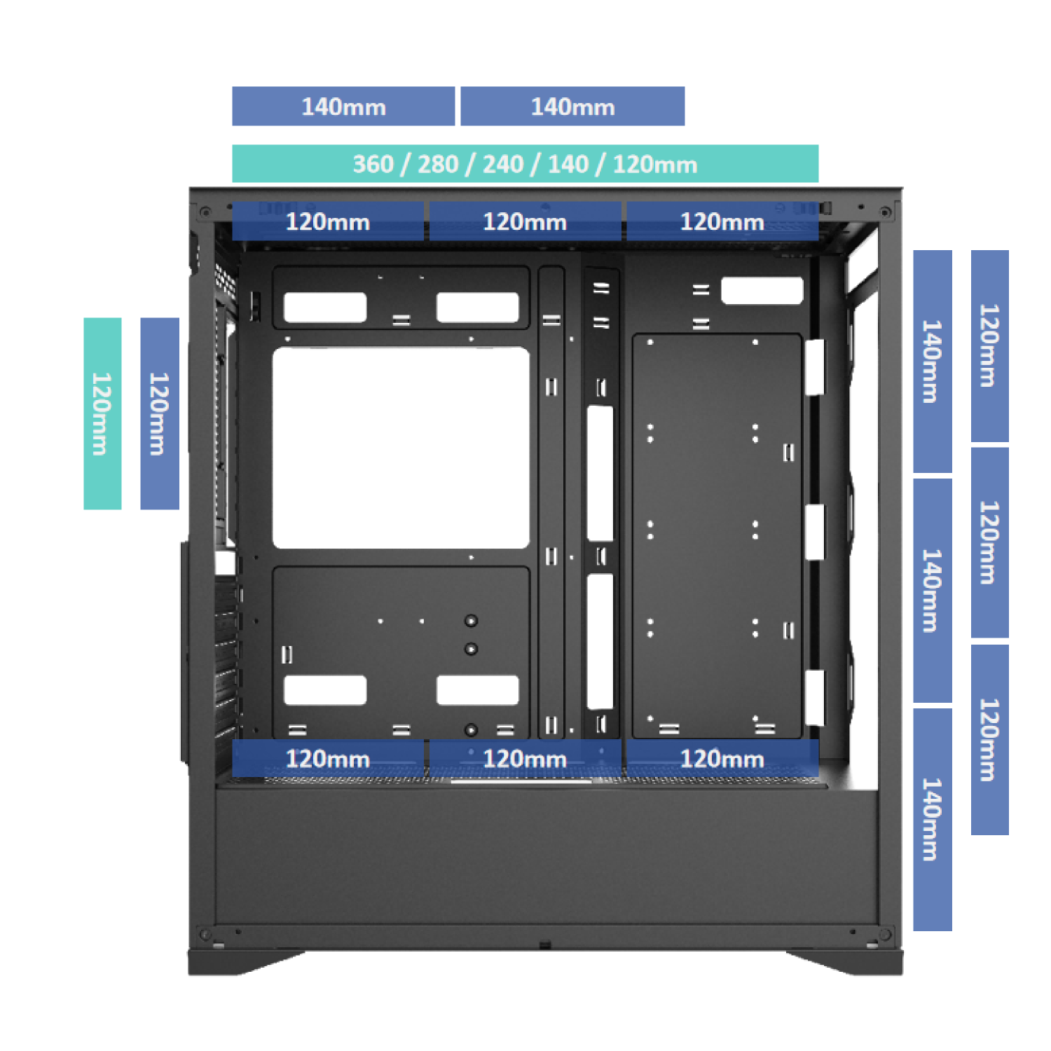220m02 micro atx pc gaming case with mesh front panel-0