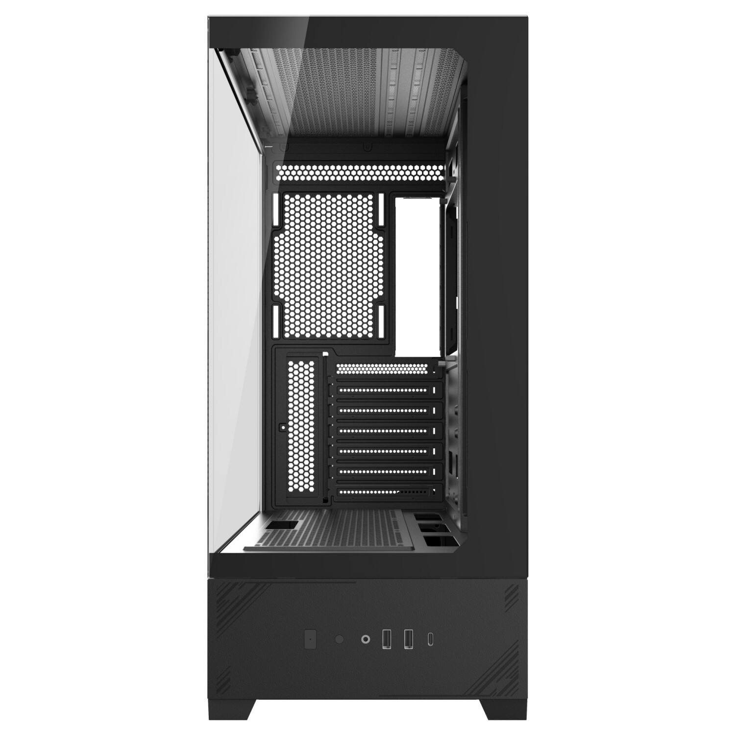 220A09 ATX PC CASE dengan Layar LCD | Casing