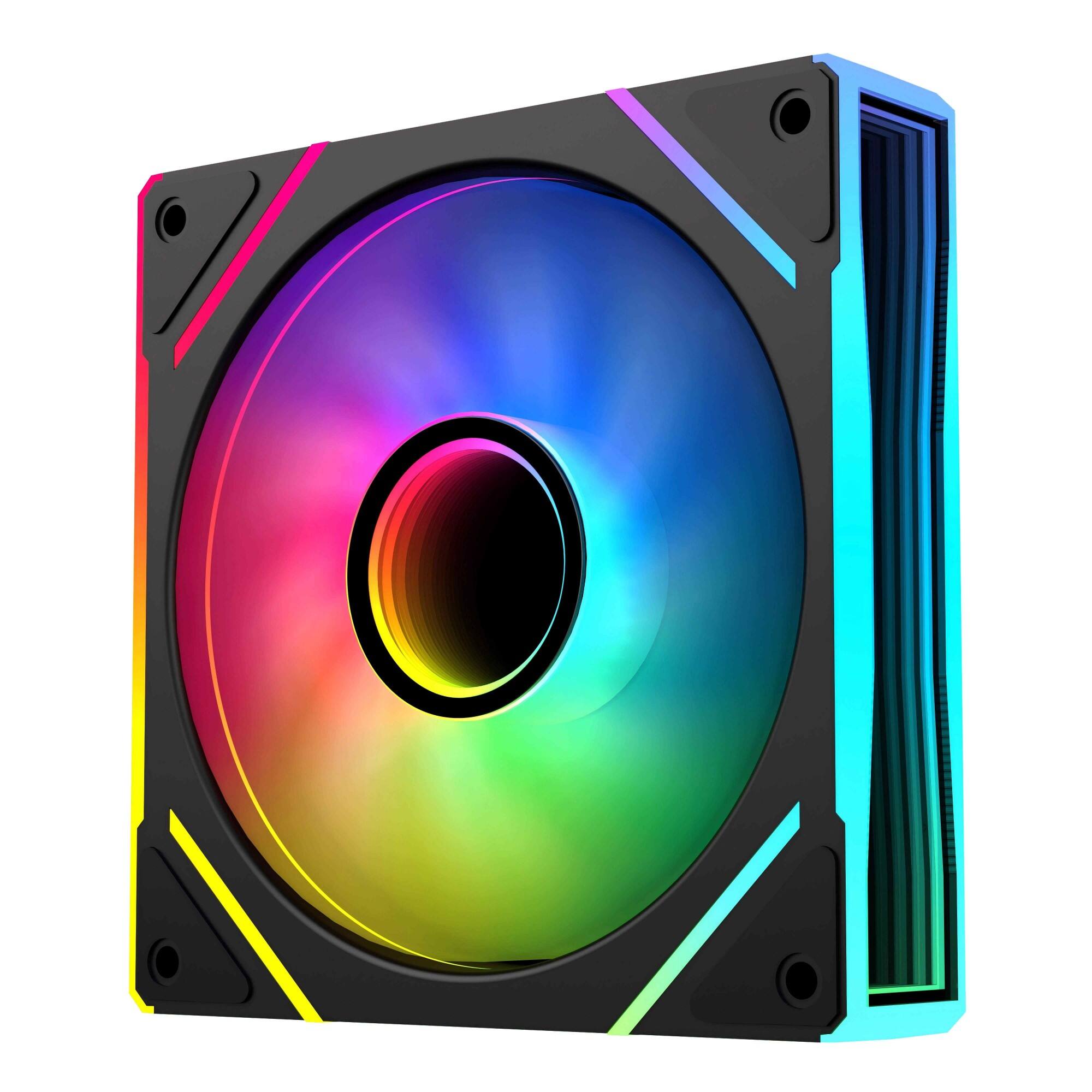 Bezgraniczny wentylator ARGB PLF120G z regulacją PWM