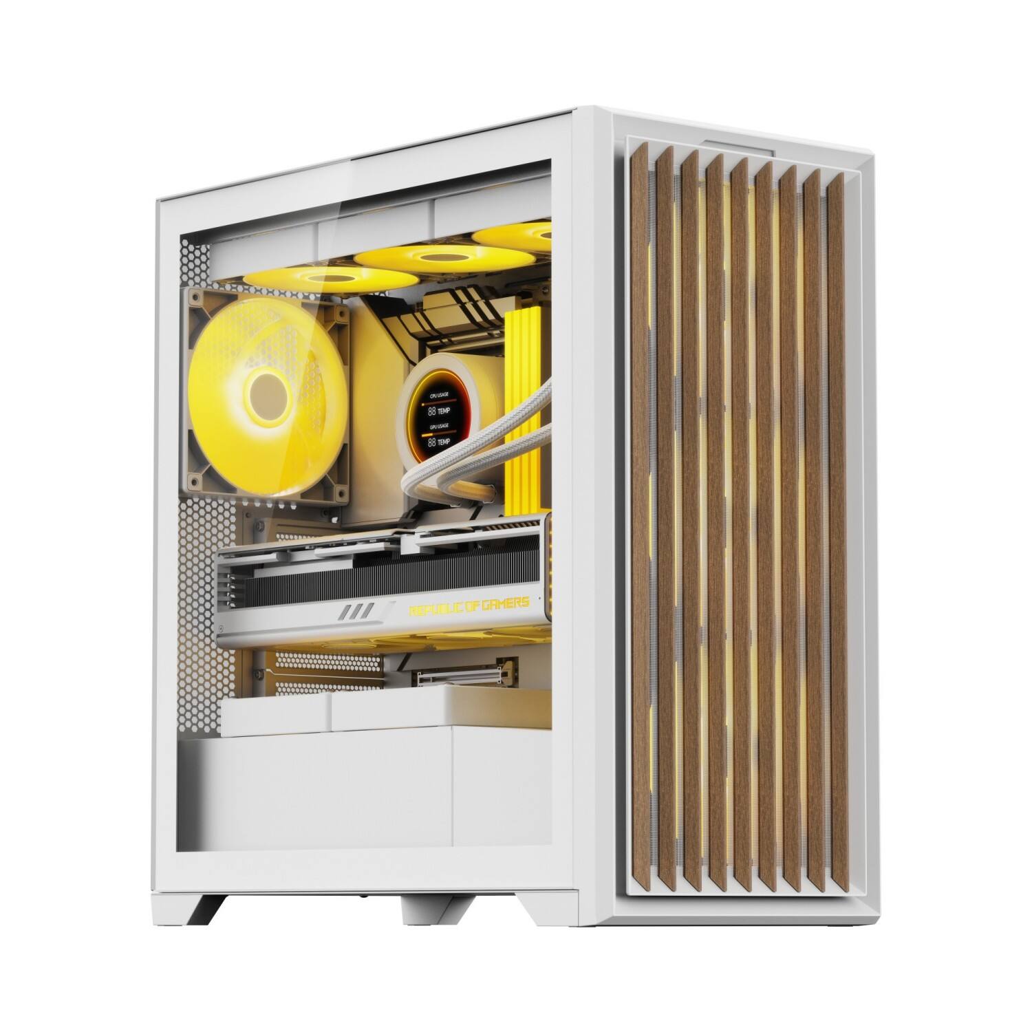 2353 EATX／ATX PC ケース（木製パネル付き）｜PCケース｜