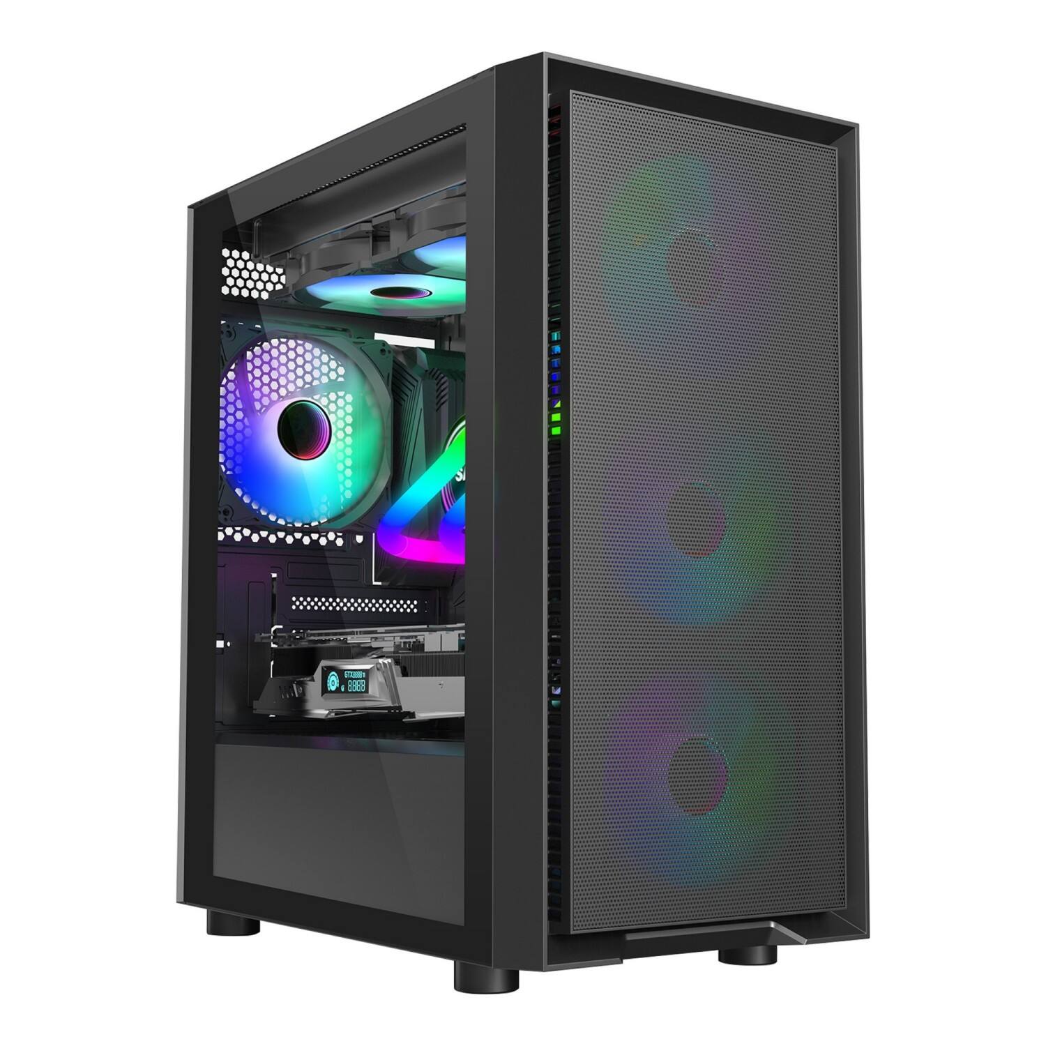 M203 MATX PC Case with Mesh Panel