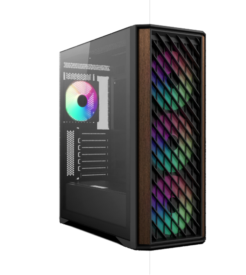 220a06 atx pc computer case with wood-0