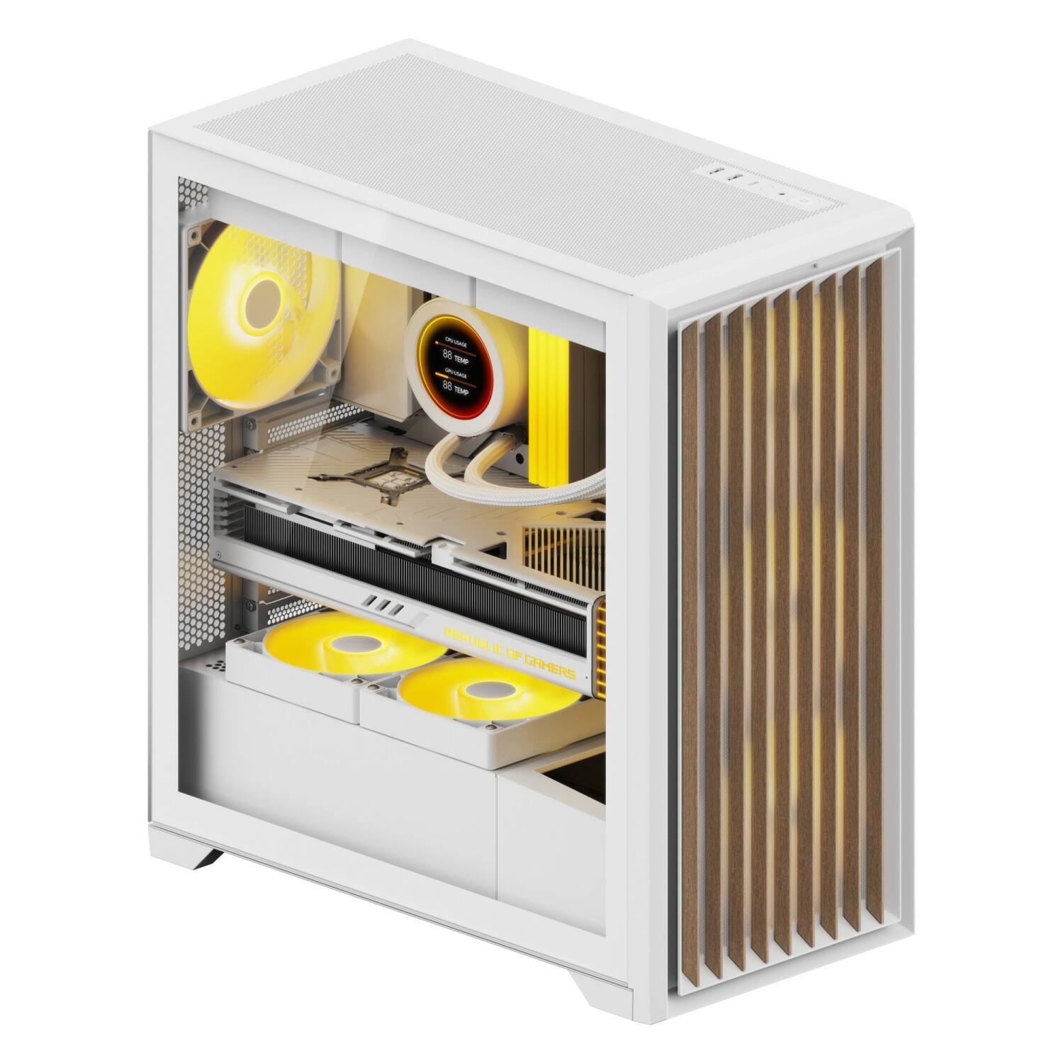 2353 EATX / ATX PC Case with Wooden Panel | Cases
