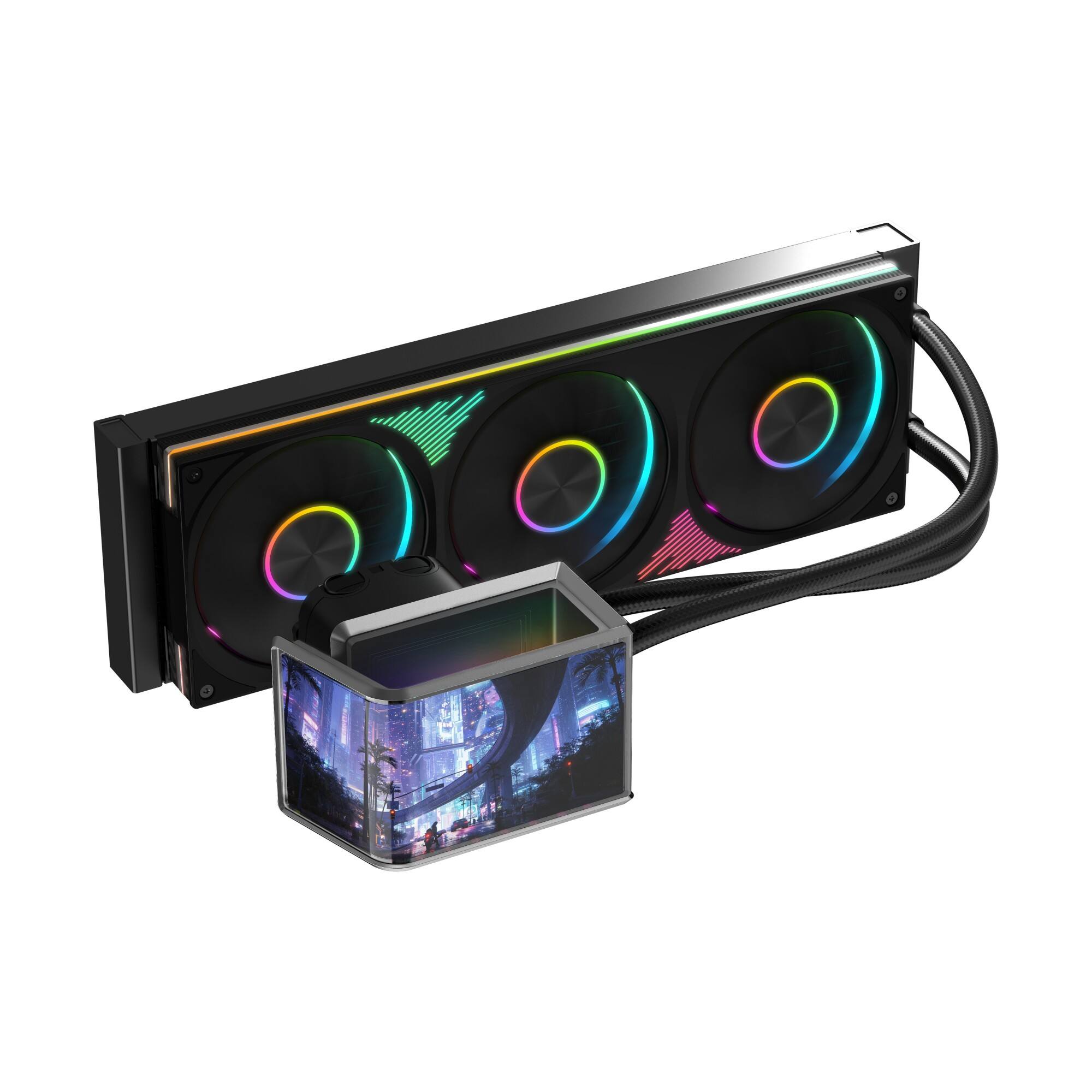 Vision 360 CPU Liquid Cooler with Curve LCD Display