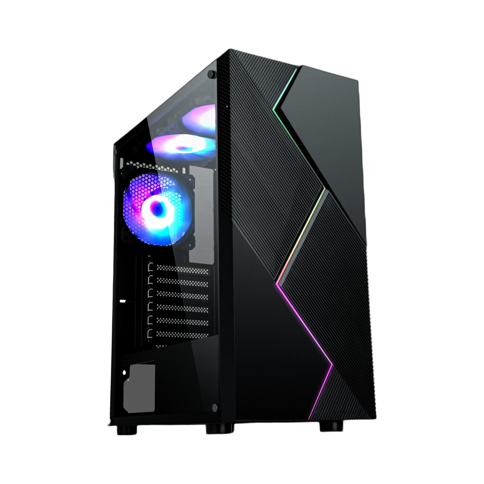 1887 ATX Mid-Tower Gaming PC Case with ARGB Light Strip