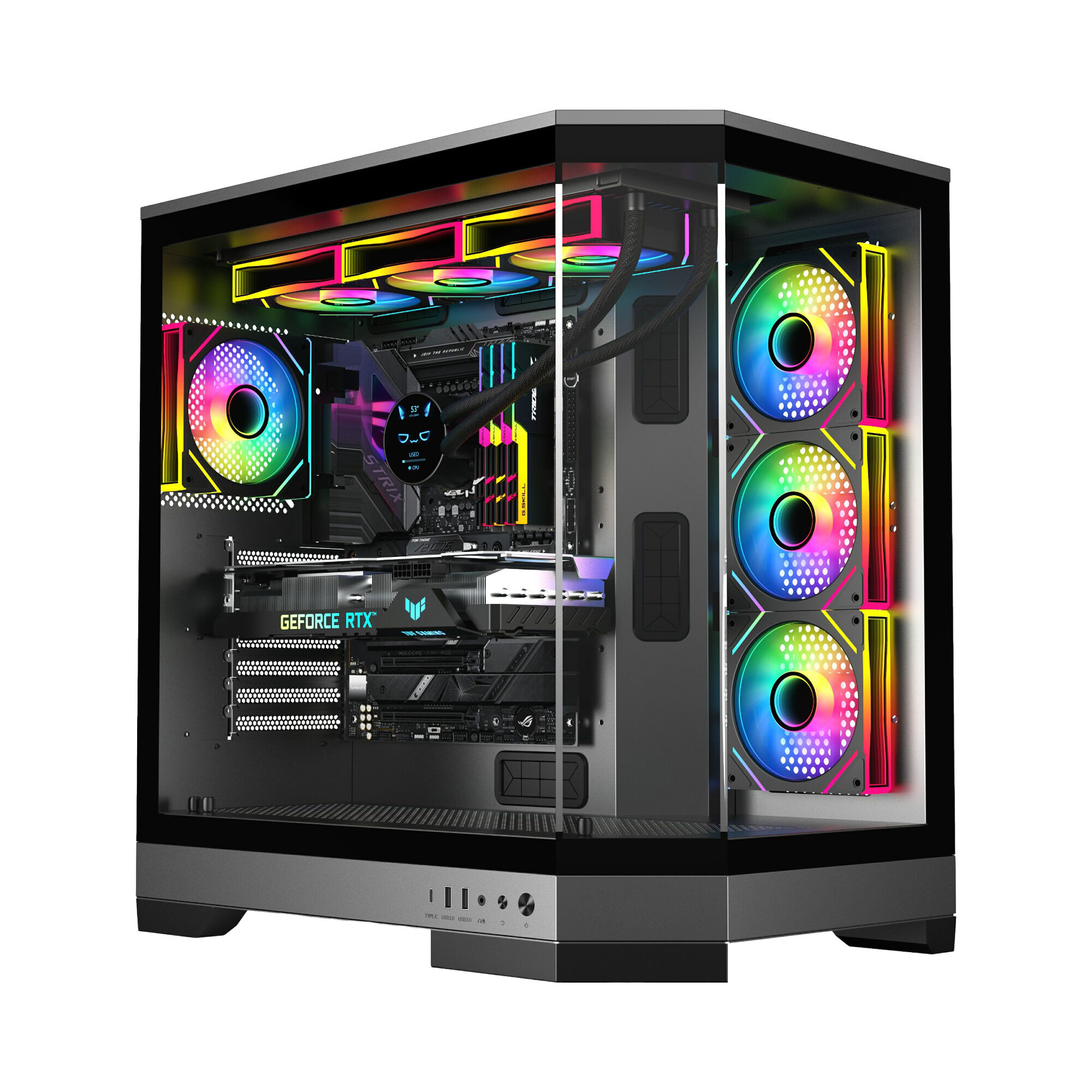 3021 E-ATX/ ATX Full Tower Gaming PC Case
