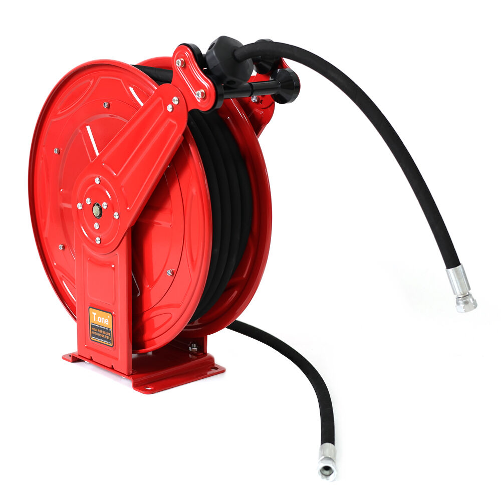 pressure washer hose reel with hose-0
