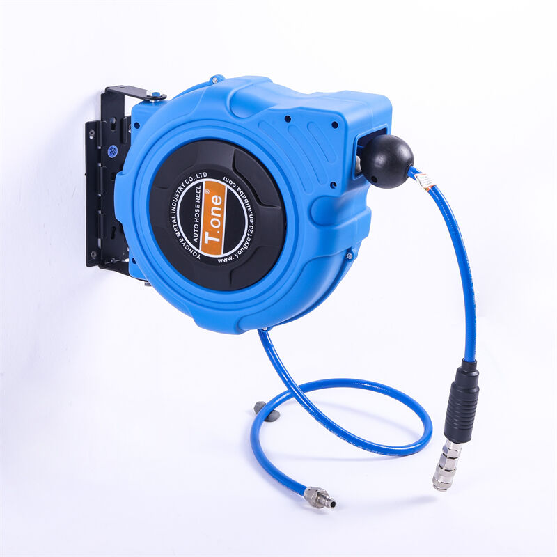 Biru Panas Jual 10-15M hos angin gulungan dinding hos gulungan automatik