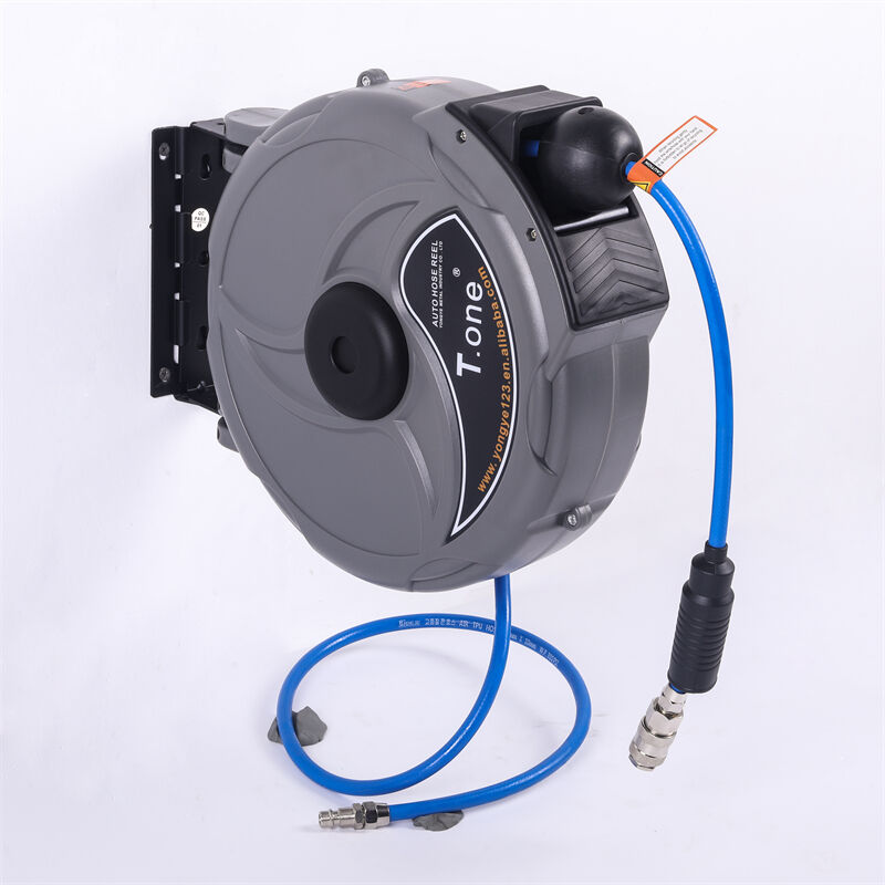 Custom Wall Mount Air Hose Reel Adjustable Automatic Recycling