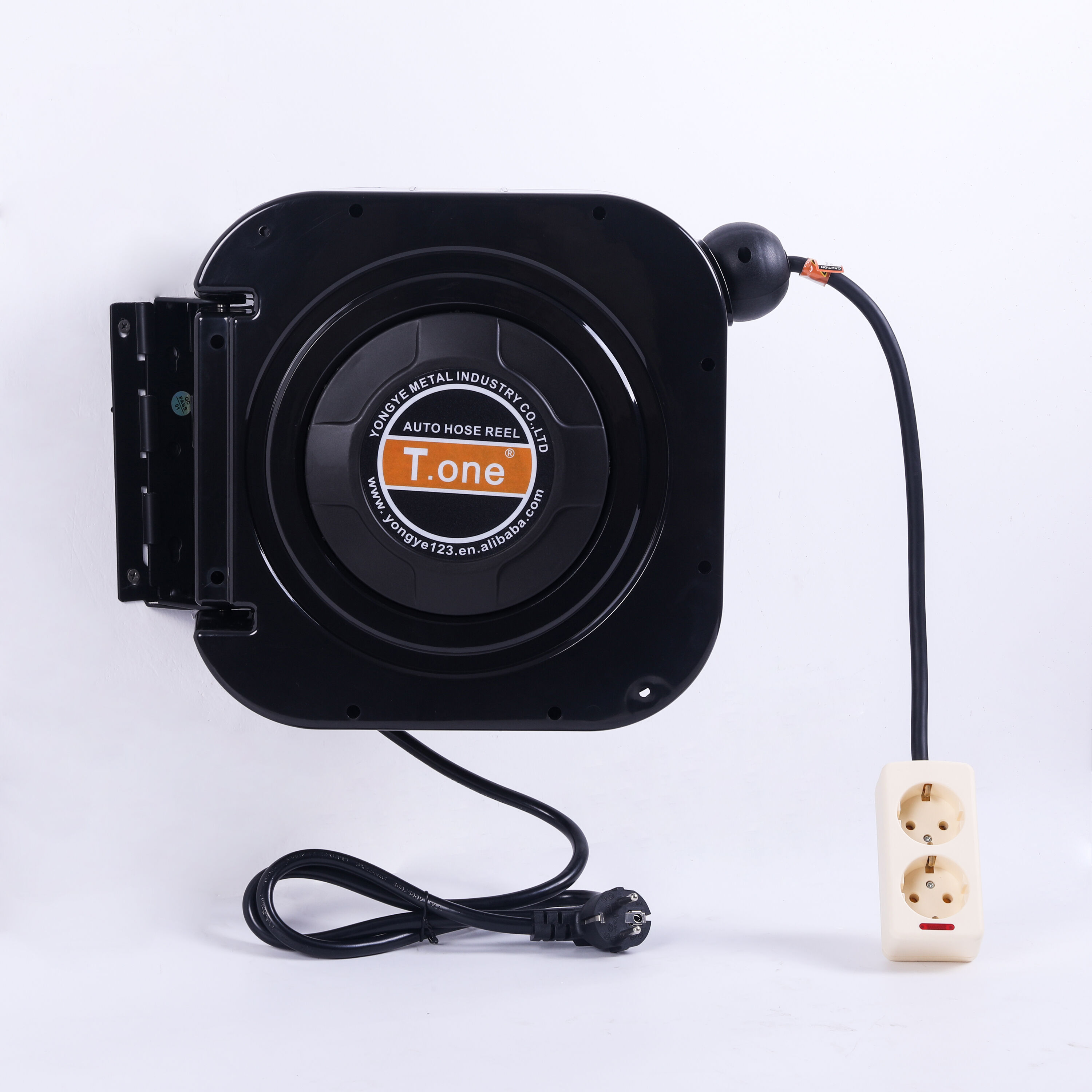 What are the benefits of using an electric hose reel over a manual one