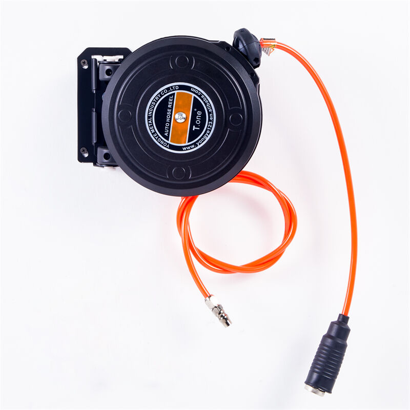 Schwarzer Bestseller TY-9A 6M Luftschlauchaufroller Wandmontierter Schlauchaufroller Automatisch