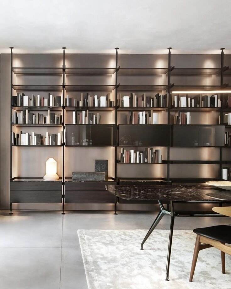 Living Room Modern Bookshelf Design Ideas Revealed
