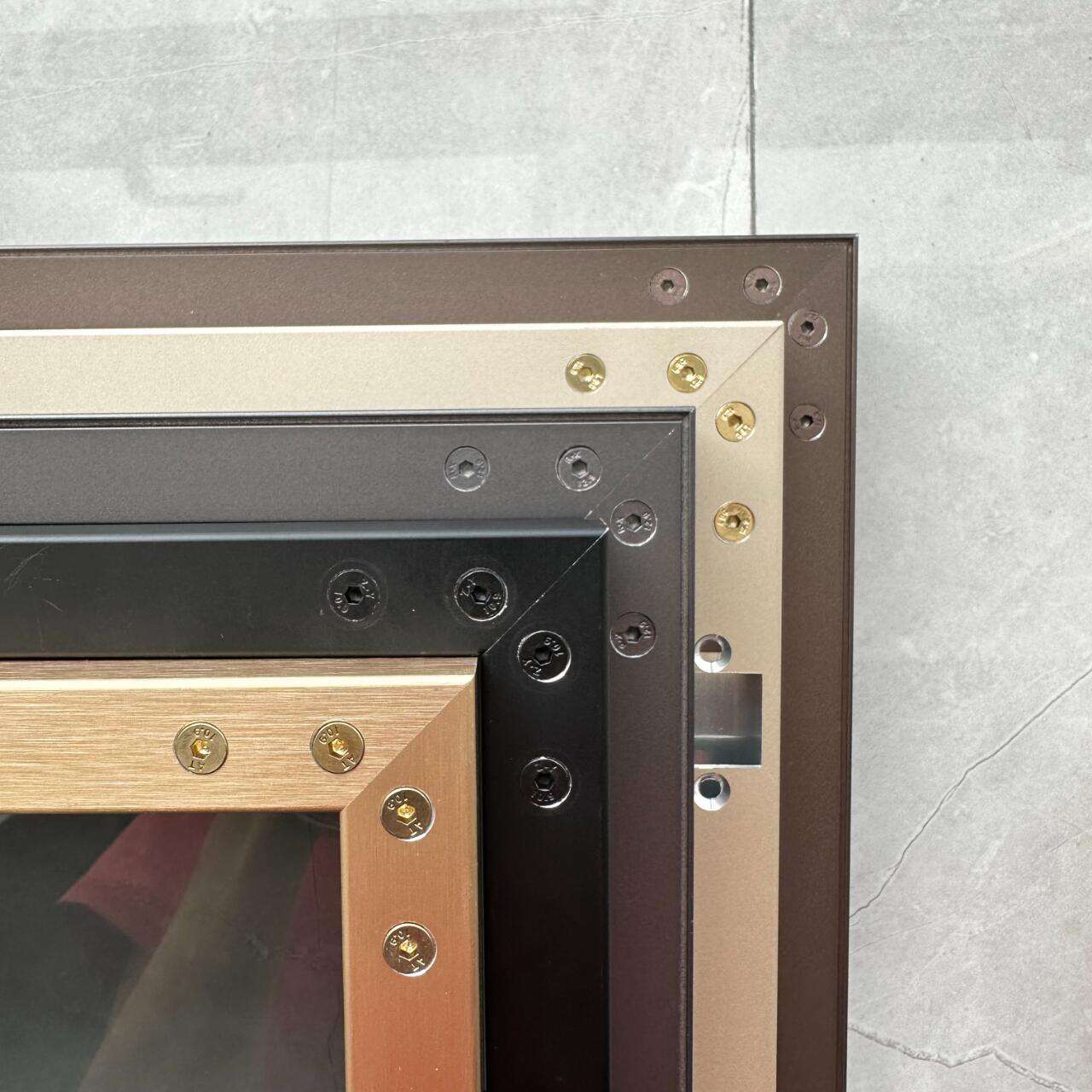 Aliuminio durų rėmai – modernūs minimalistiški pritaikyti anodizuoti aliuminio sistemos nematomoms spintos durims | OEM / ODM