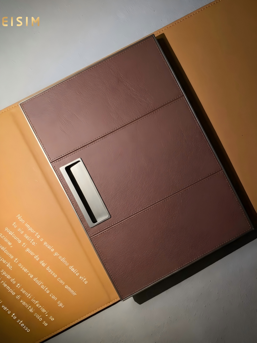 Sophisticated Leather-Finished Sliding & Swing Doors for Whole-House Customization