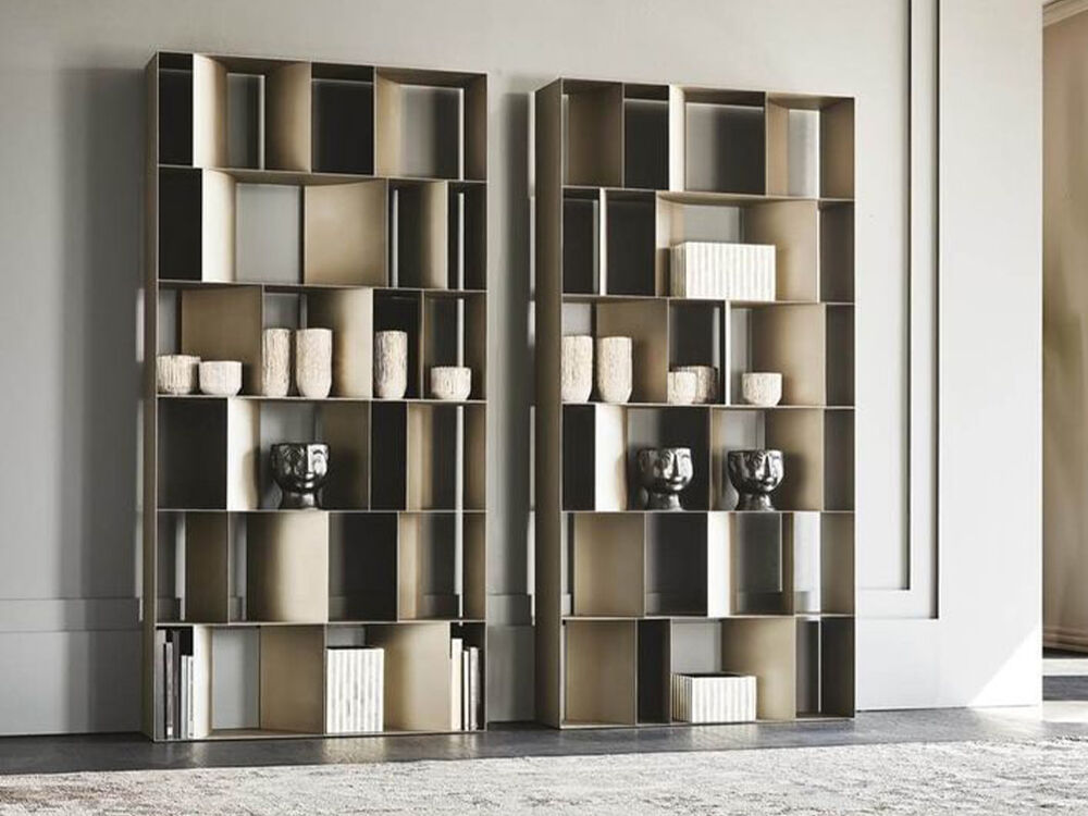 Geometric Metal Display Shelves