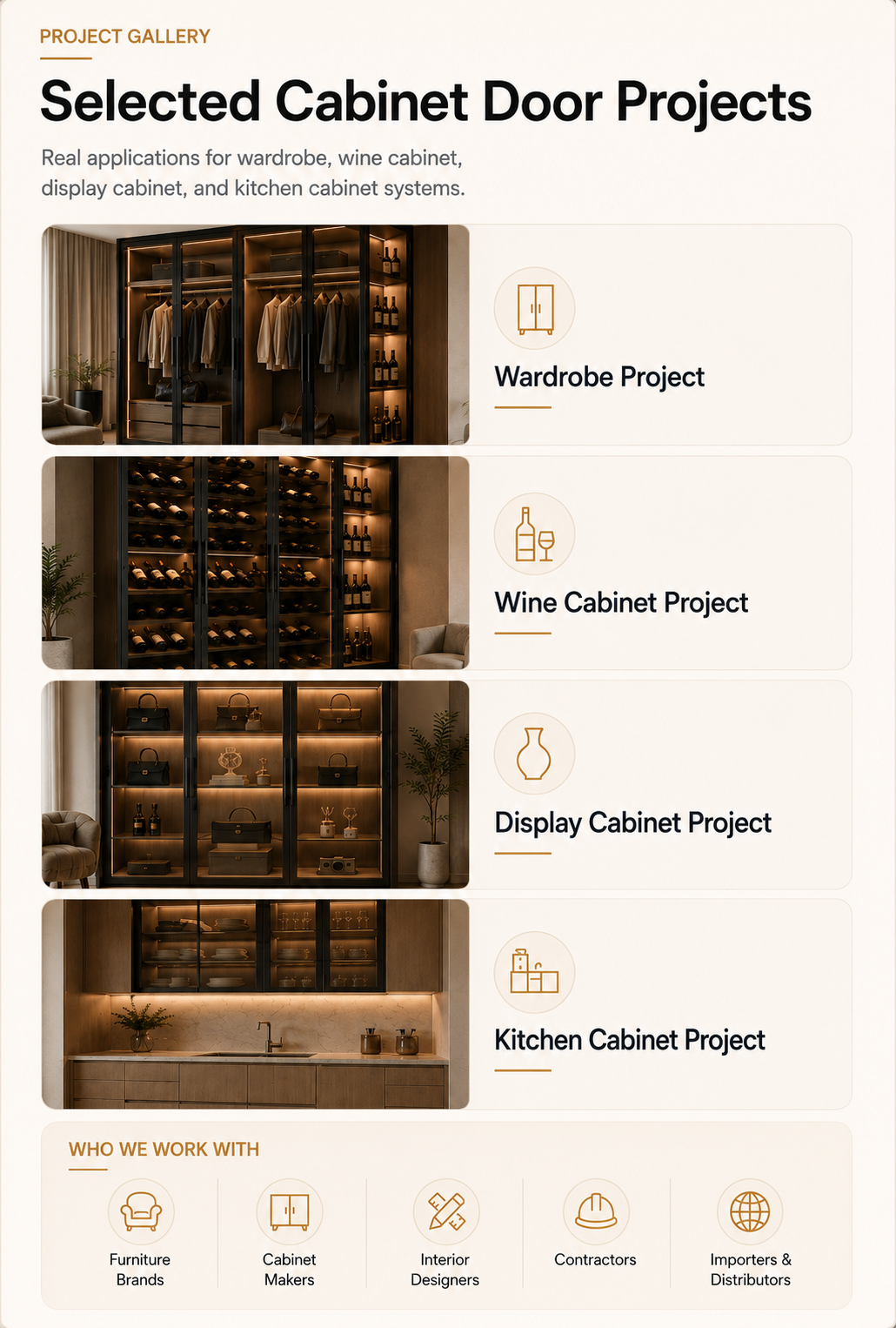 Selected aluminum framed glass cabinet door projects mobile version