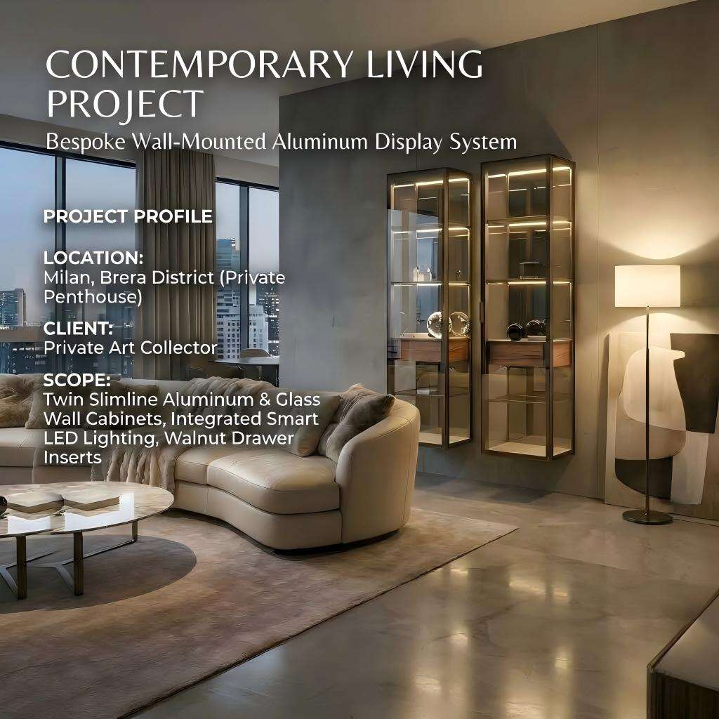 Urban Translucency: The Art of Bespoke Wall-Mounted Aluminum & Glass