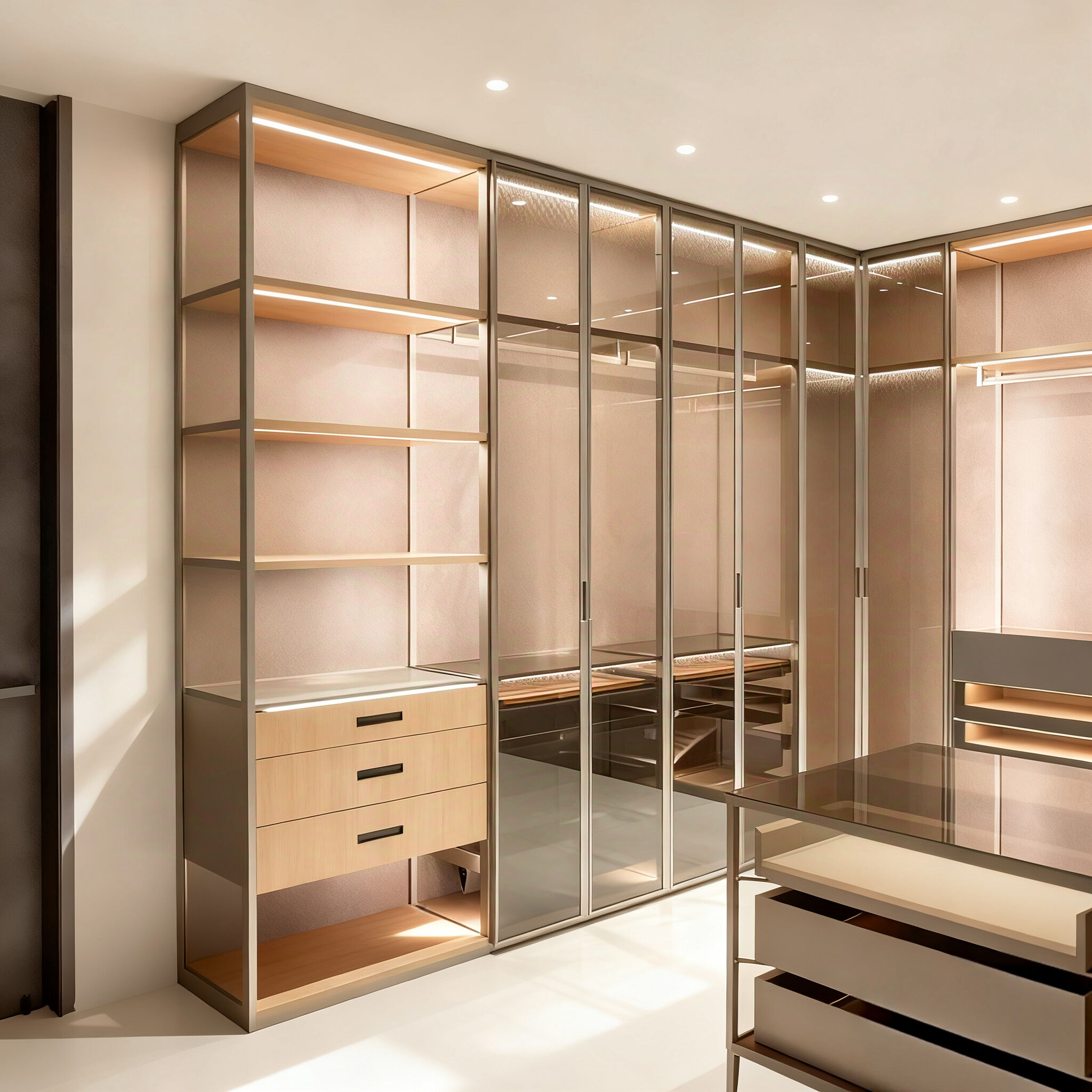 How to Build a Modern Walk-In Wardrobe with Aluminum Structures
