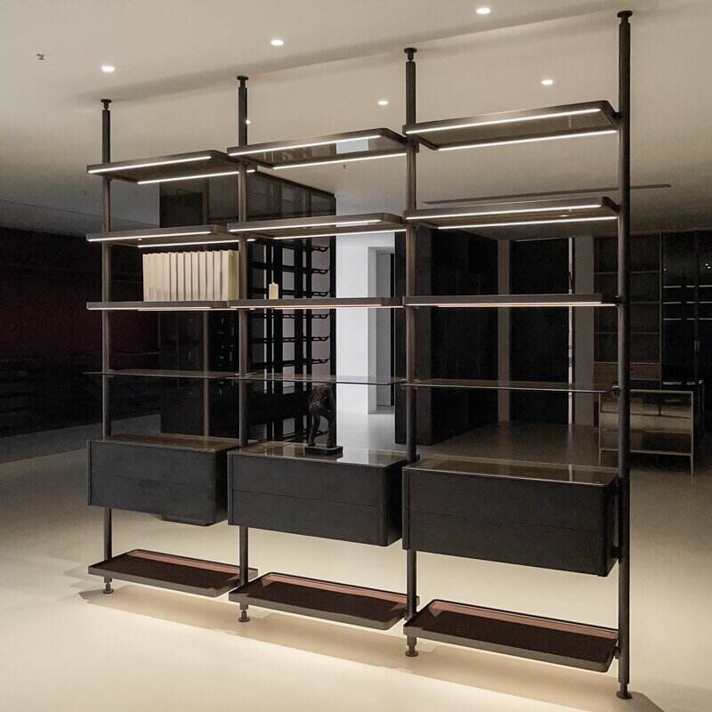 ESM003-Modern Minimalist Luxury Modular Book Shelves(Black)