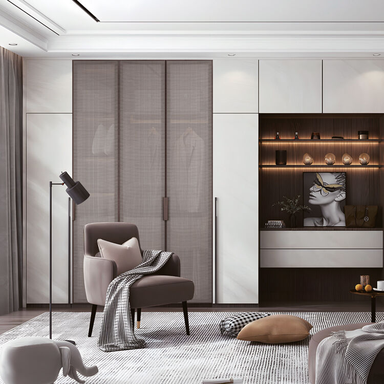 Aliuminio durų rėmai – modernūs minimalistiški pritaikyti anodizuoti aliuminio sistemos nematomoms spintos durims | OEM / ODM