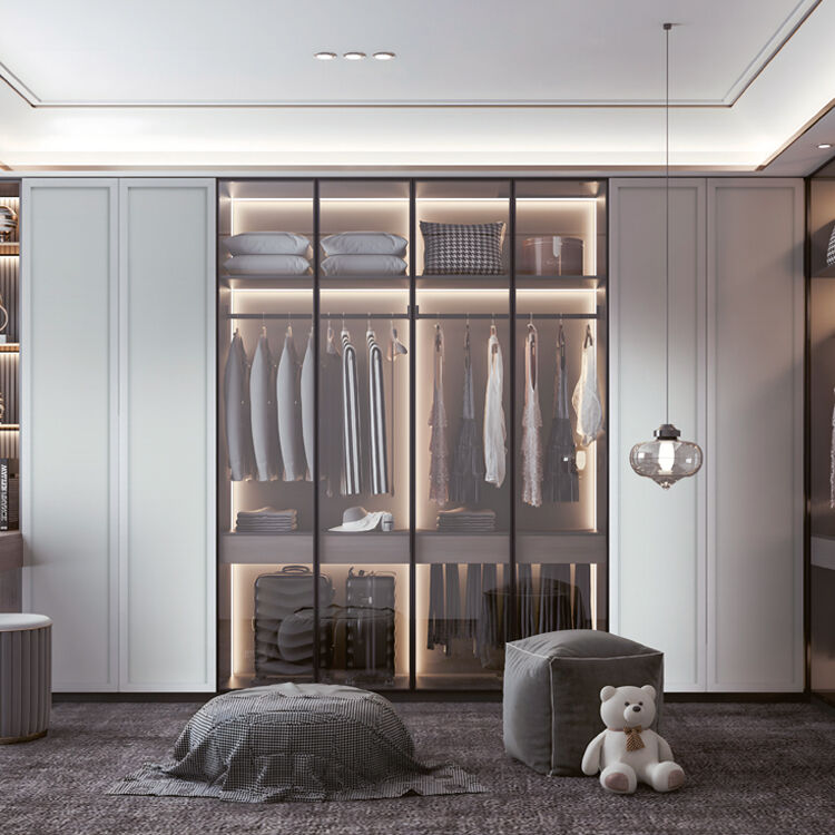 Pozicijska vrata z izdelanim aluminijastim okvirjem, anodizirani nevidni okvir za vrata iz serije 6063 T5/T6 za sodobne minimalistične kuhinjske omare