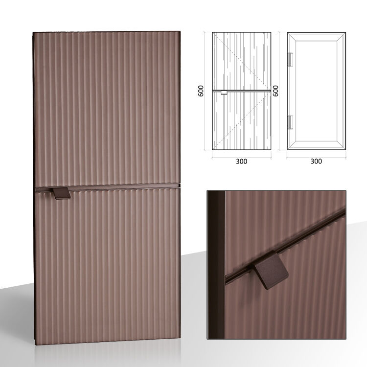 Individualūs aliuminio spintos durų skydeliai, 6063 tipo anodizuotas nematomas aliuminio rėmas šiuolaikinėms stiklinėms spintoms