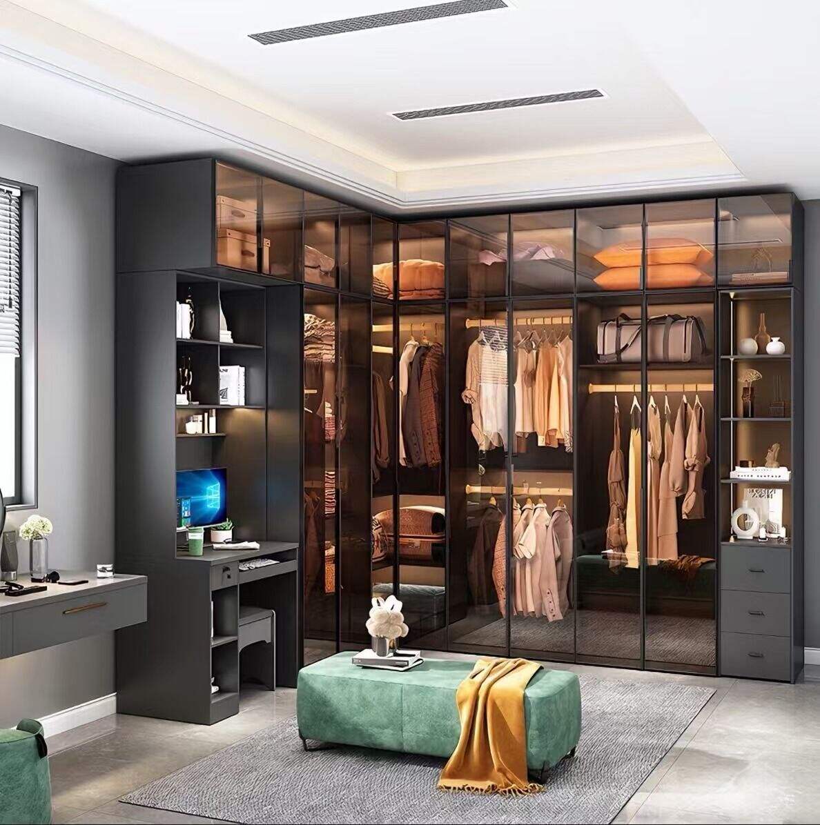 Modern Aluminum Wardrobe Cabinets for Residential & Commercial Interiors