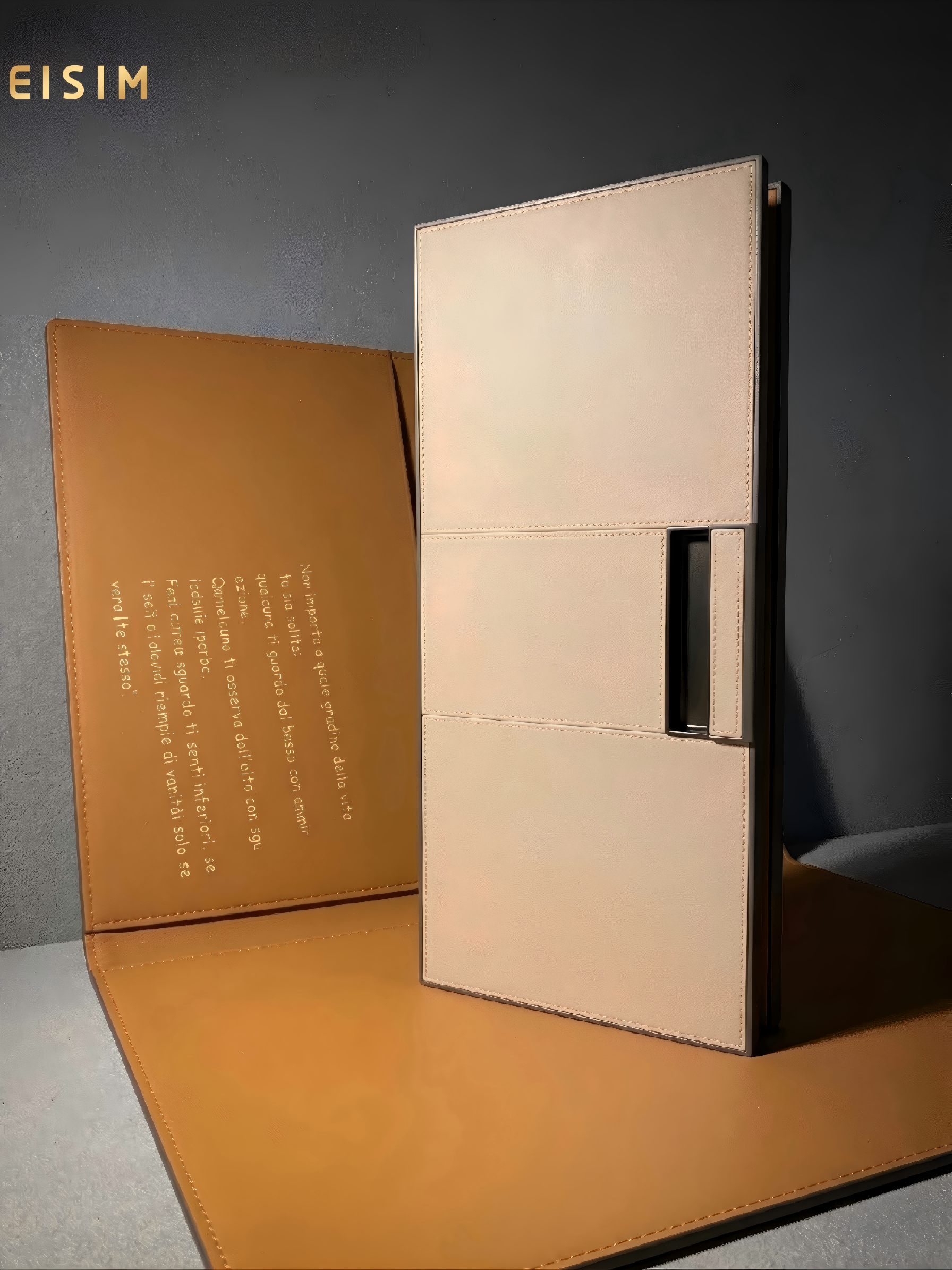 Poliform-Inspired Bespoke Leather Finished Closet Doors for High-End Interiors