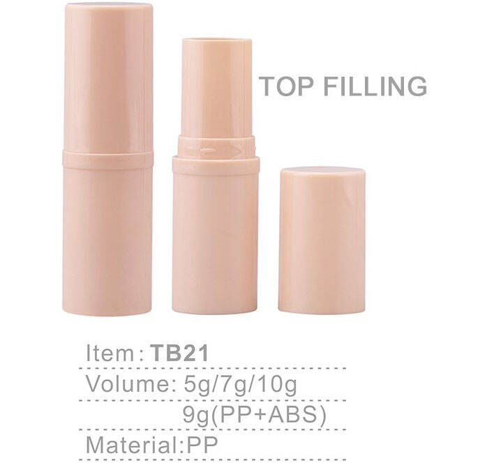 tb21 portable plastic cosmetic foundation stick packaging deodorant tube container 5g 7g 9g 10g fashionable colorful lip balm tube-1
