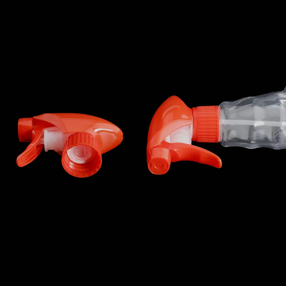 China Factory Supply Custom Chemical Fine Mist Professional Hand 28/410 Red Plastic Sprayer Trigger for Cleaning Bottle factory