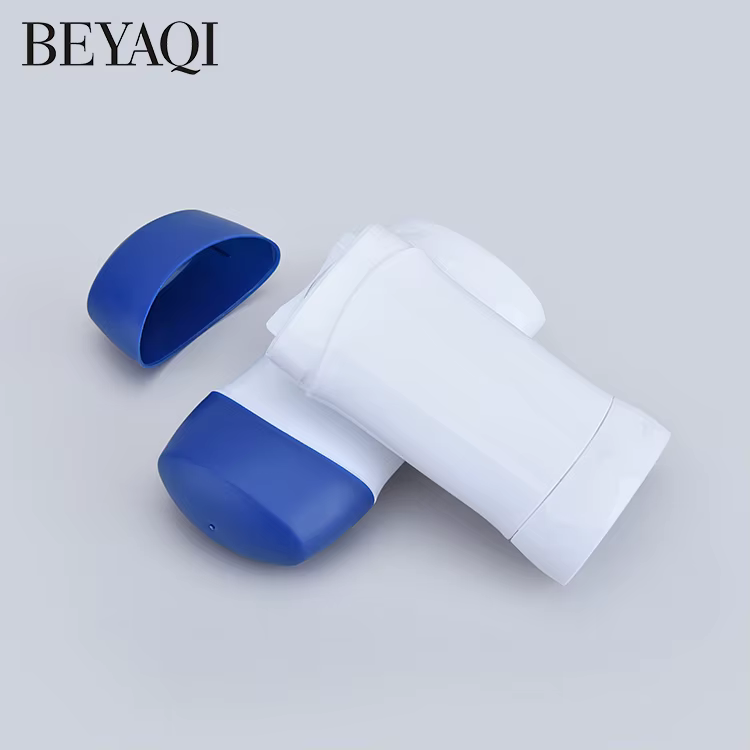 50g 80g Eco Friendly Oval Flat Empty Container Antiperspirant Fragrant Solid Stick Balm Body Refill Deodorant Stick Bottle factory