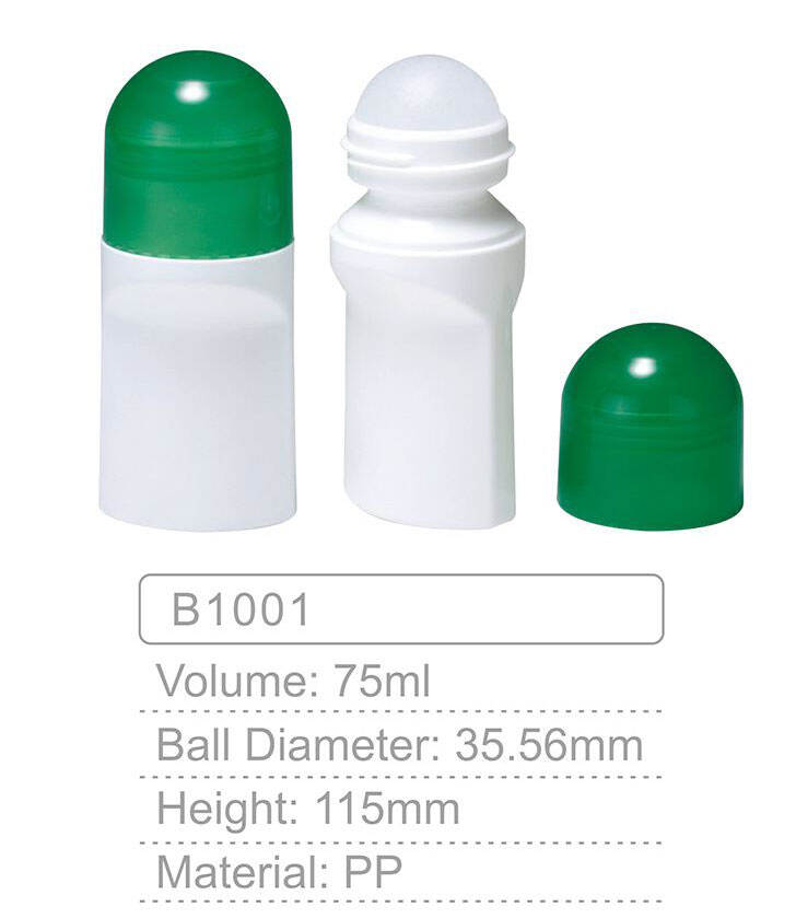 b1001 empty personal care 75ml white roller roll on ball bottlefragrance oil container bottlefragrance oil bottles with roller ball-1
