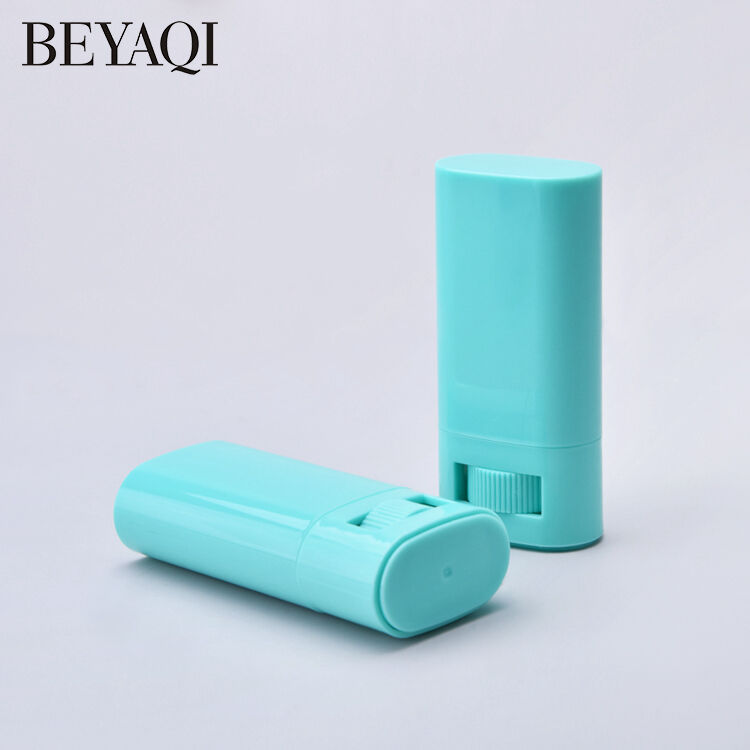 TB09 21g Flat Insect Repellent Stick Container Hair Wax Packing Deodorant Sunscreen Stick Bottle factory