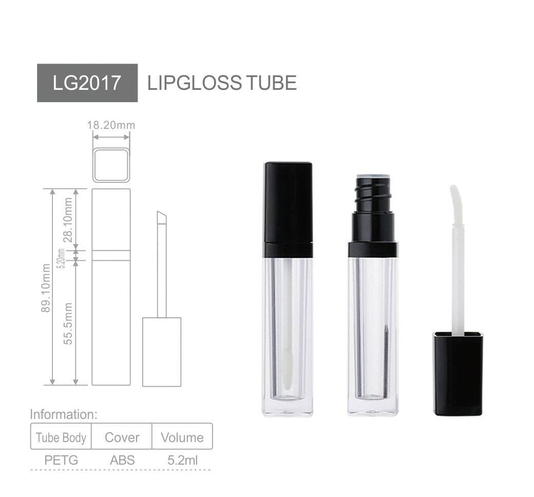 lg2017 cosmetic lip glaze new fancy lip gloss cute tube wholesalelip gloss tubes with wandcustom lip gloss tubes private label-1