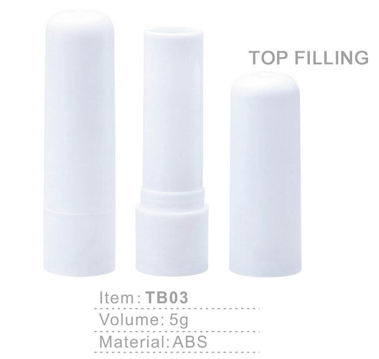 tb03 5g empty round top filling antiperspirant cream bottle stick abs gel deodorant container-1
