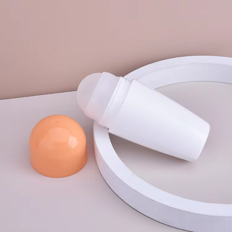 B1019 Wholesale Custom Eco Friendly 75ml Empty Plastic Deodorant Roller Ball Bottles Empty Roll on Bottle Containers factory