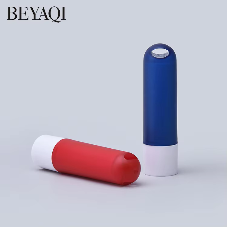 Custom Logo Cute Blue Red Lipgloss Tube Private Label 4.8g Mini Empty Lip Balm Lip Stick Containers factory
