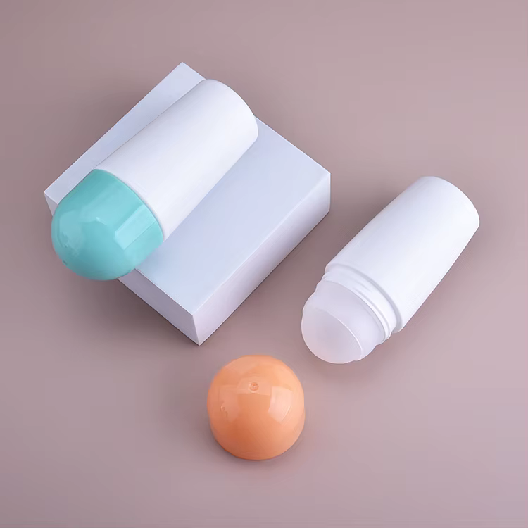 B1019 Wholesale Custom Eco Friendly 75ml Empty Plastic Deodorant Roller Ball Bottles Empty Roll on Bottle Containers manufacture