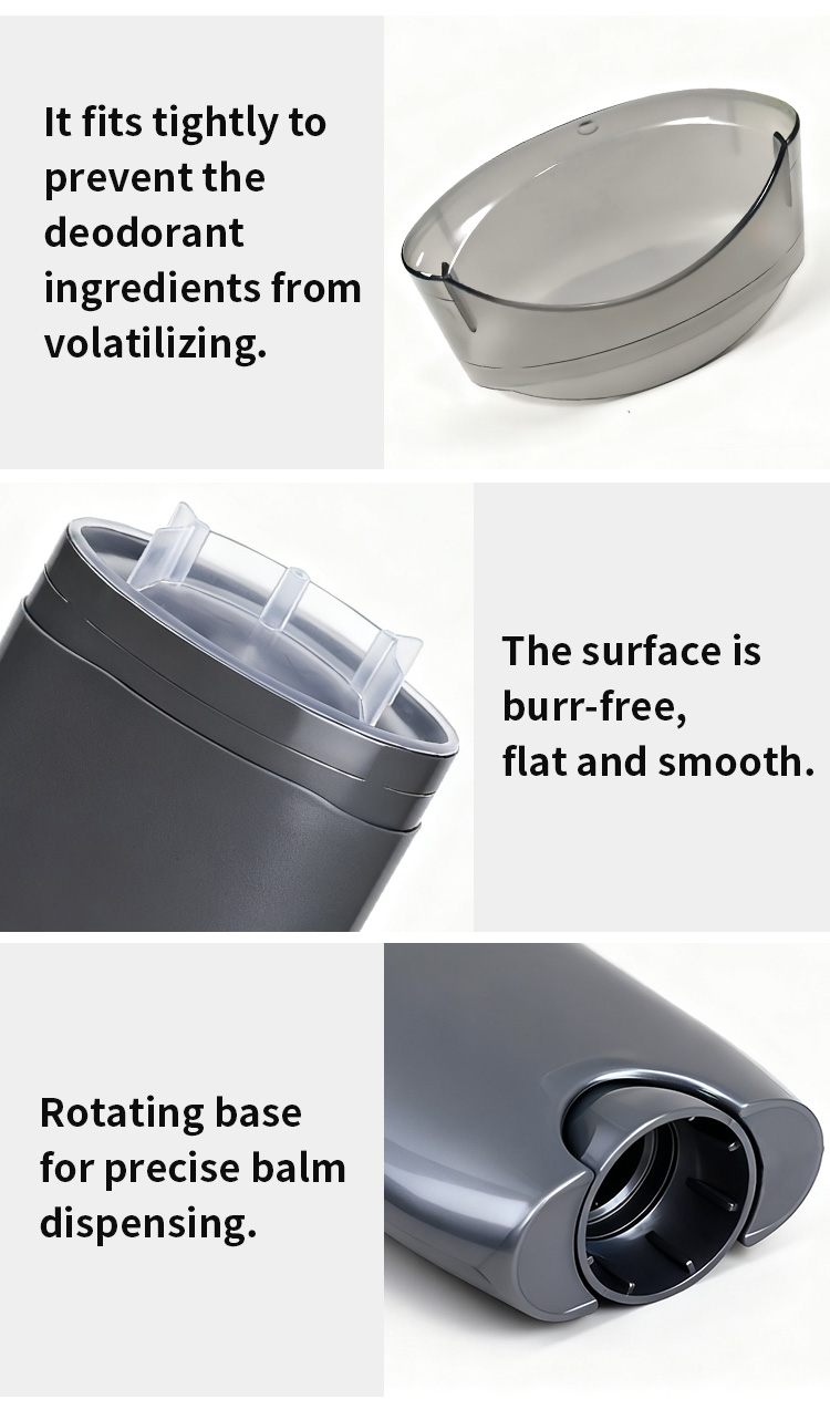 tb16 wholesale 80g gray black blue red white plastic roller ball deodorant roll on container stick bottle for personal care-2