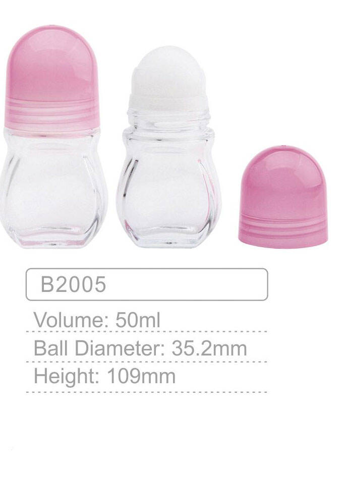 b2005 50ml colorful essential oil glass perfume roll on glass roller bottledeodorant glass rolling ball custom roll on bottle-1