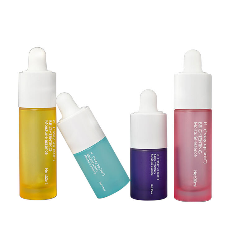 GB182 Customized 15ml 30ml Foundation Bottle Luxury Glass Hair Oil Perfume Eye Drop Face Serum Glass Dropper Bottles With Dropper