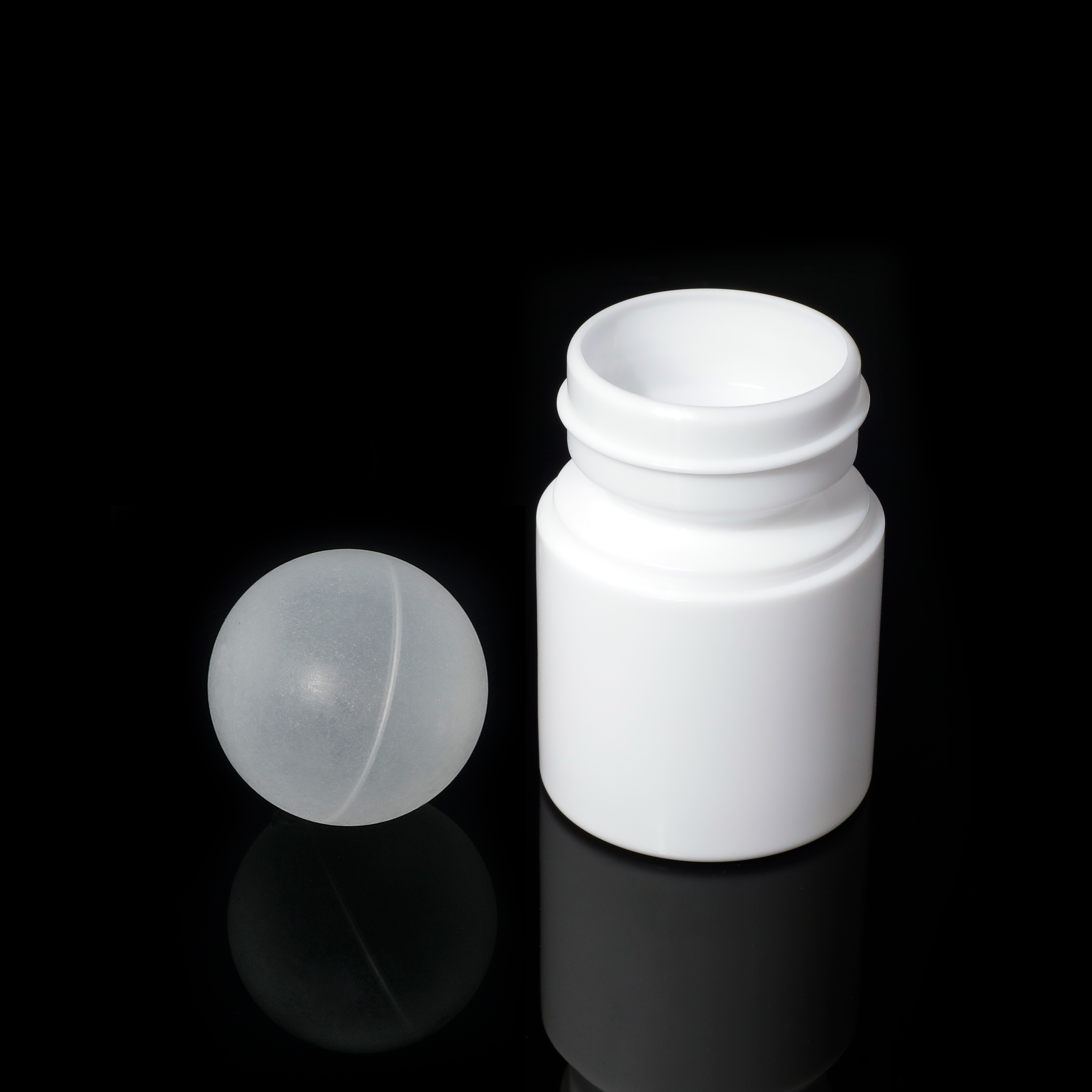 B1025 PP Personal Care Material Round 50ml Deodorant Container Roll on Deodorant Plastic Roller Ball Bottle for Antiperspirant manufacture