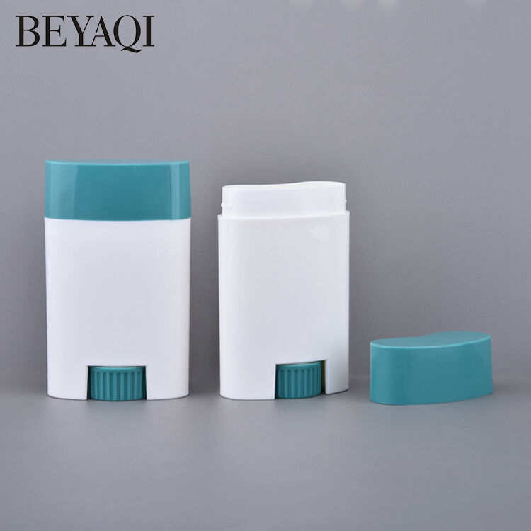 TB31 Wholesale PP Plastic Twist up 20g Flat Deodorant Packaging Stick Container,recipiente Desodorante Cosmetic Deodorant Bottle manufacture