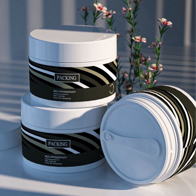 PC7045 High Quality Exquisite Personal Care Cosmetic Empty OEM Plastic Mask Jar,facial Mask Jar,wide Mouth Mask Jar details